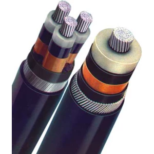 Câble alu. tripolaire isolé XLPE armé et  blindé / NA2XSEFGBY