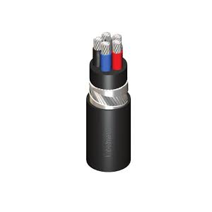 Câble alu. tripolaire isolé XLPE armé et  blindé / NA2XSEFGBY