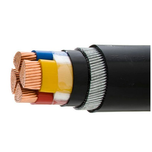 Câble cuivre tripolaire isolé XLPE armé et  blindé / N2XSEFGBYY