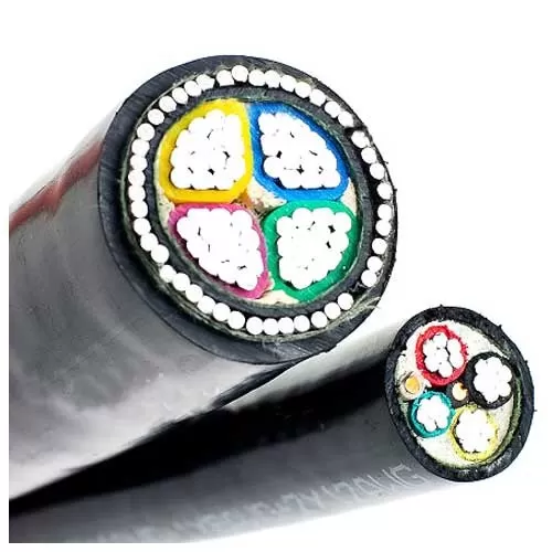 Câble alu. multipolaire isolé XLPE blindé 0,6/1KV