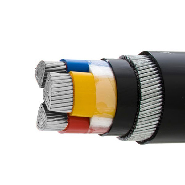 Câble alu. multipolaire isolé XLPE blindé 0,6/1KV