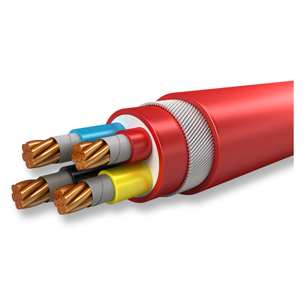 Câble cuivre multipolaire isolé XLPE blindé 0,6/1KV