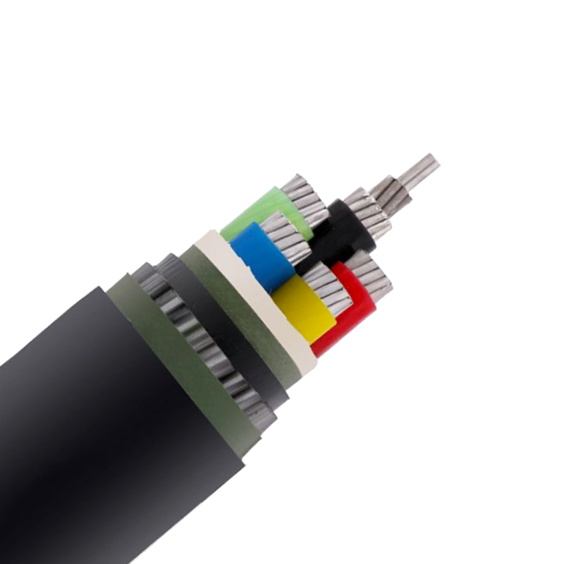 Câble multipolaire alu. blindé; isolé en PVC 0,6/1 KV