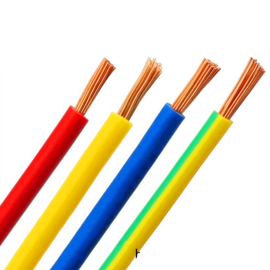 Cble cuivre unipolaire isolé en PVC non blindé,  0.6/1 KV