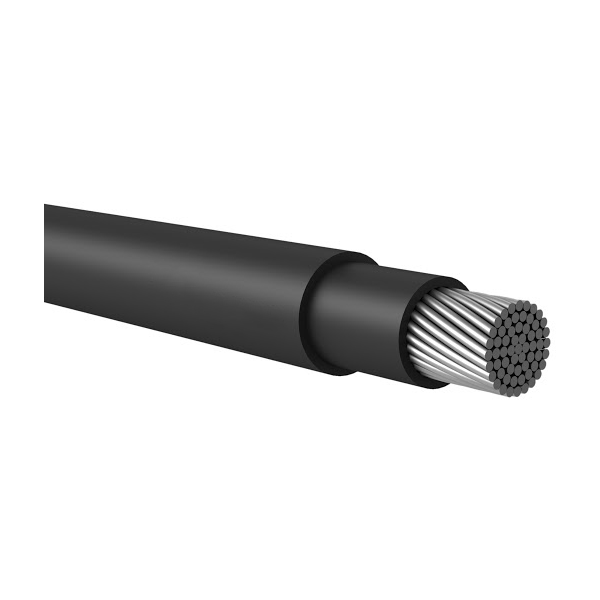 Câble alu unipolaire isolé en PVC non blindé 0,6/1 KV